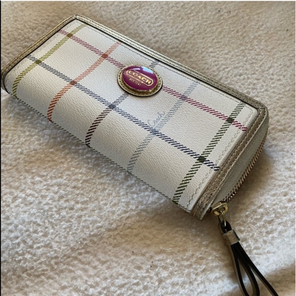 Coach Heritage Tattersall Wallet